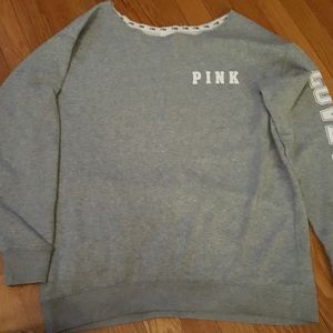 PINK VS grey Sweatshirt.